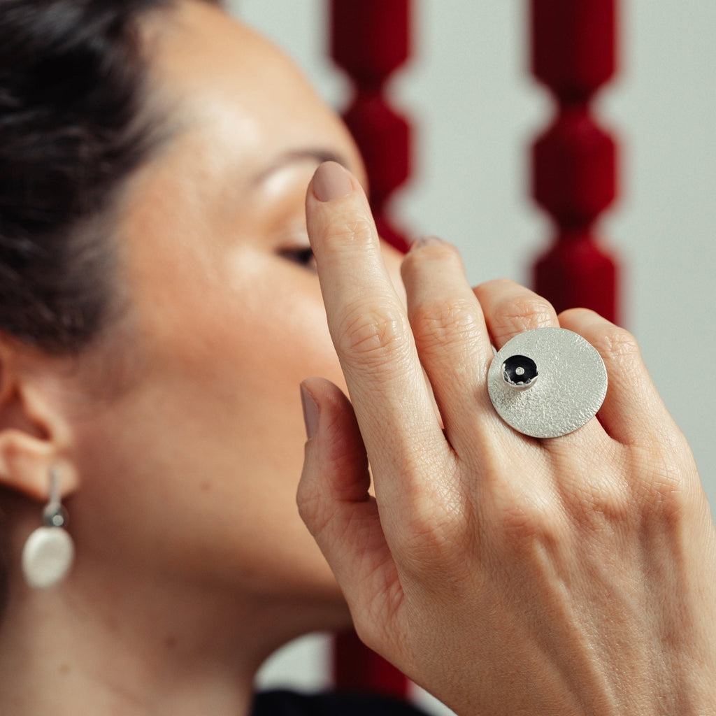 Anel Luna com diamante